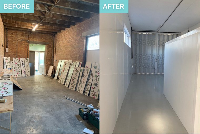 Gratitude Charity Hygienic Cladding Installation