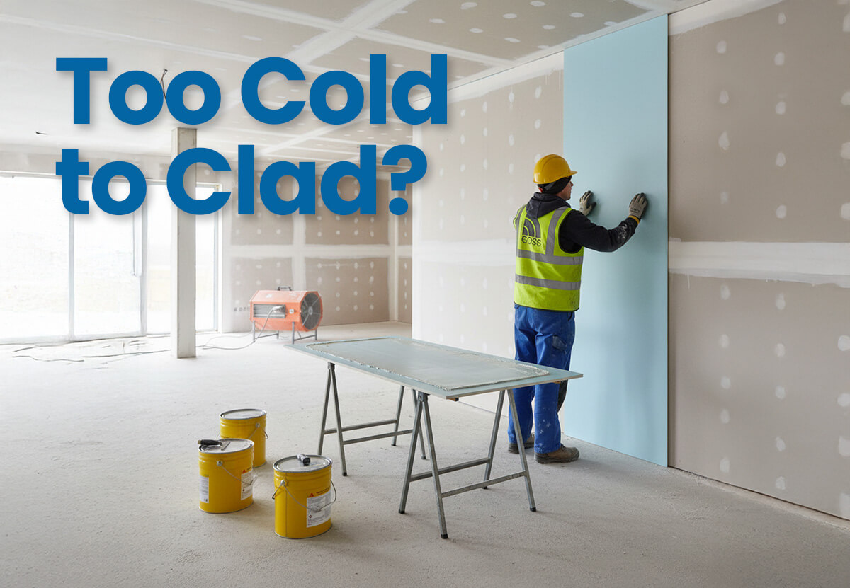 How the Goss Team Keep Hygienic Wall Cladding on Track – Even When It’s Cold Outside