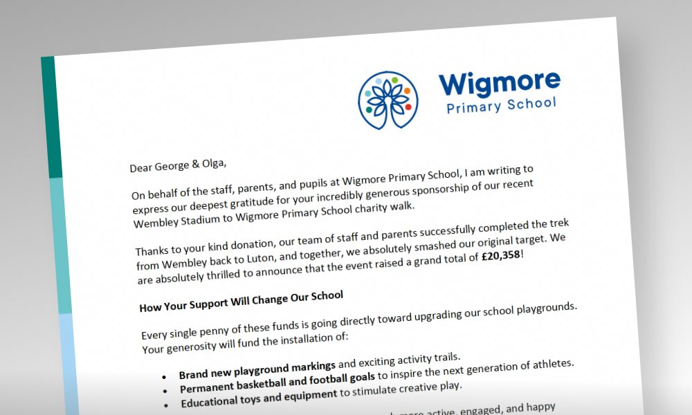 Supporting Wigmore Primary School